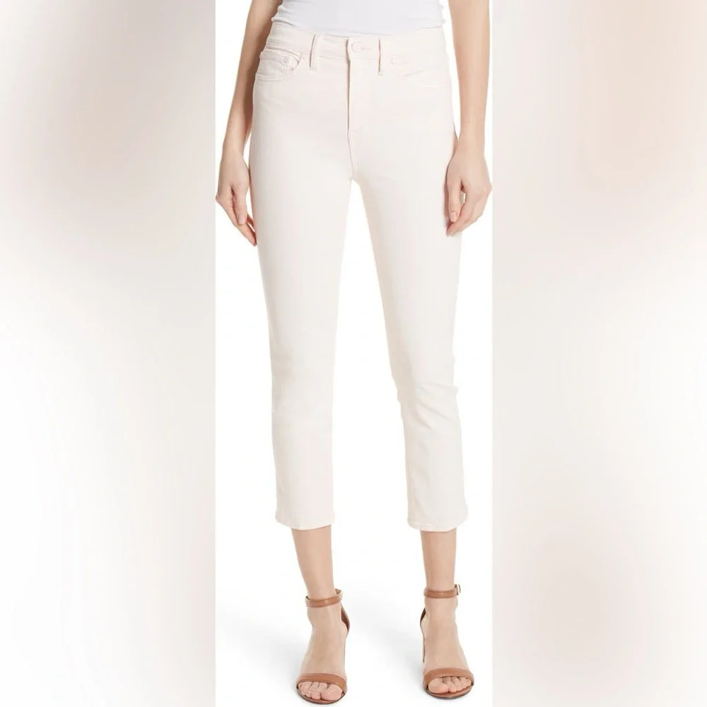 Tory Burch Mara Cropped Stretchy Jeans-Ballet Pink